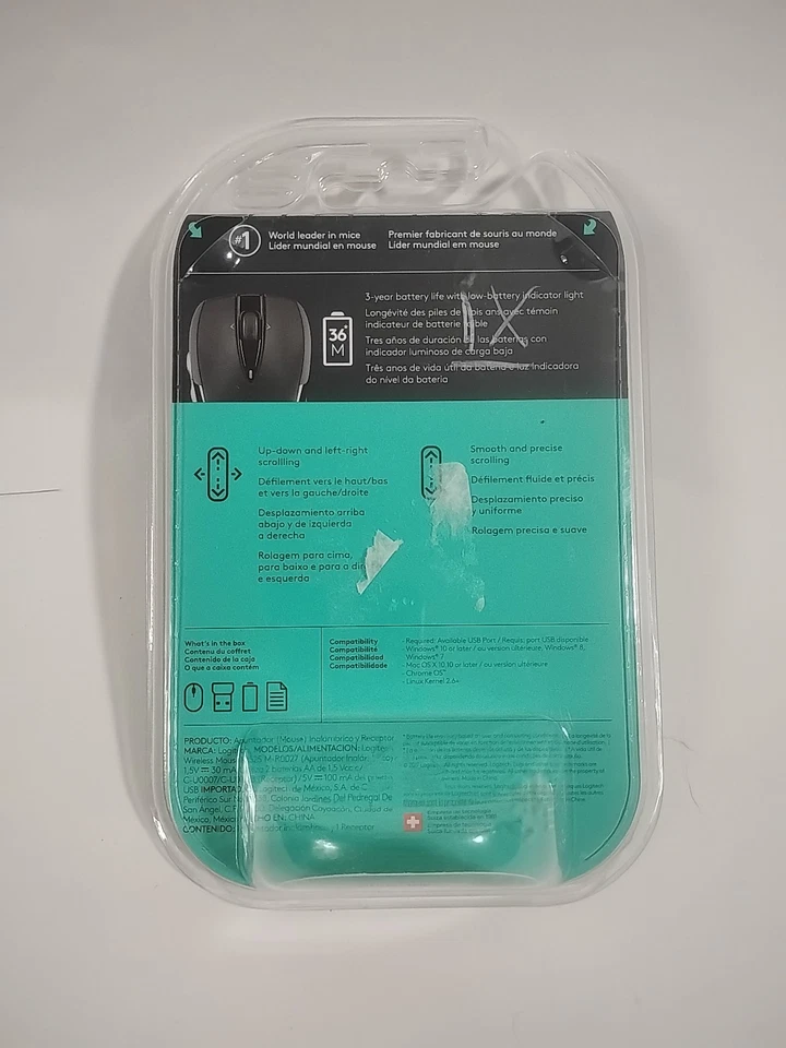 Logitech Power Plus M525 Wireless Mouse, Red. Brand NEW Sealed - Image 2 of 3