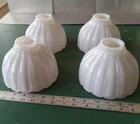 4 Vintage Milk White Glass Lamp Shade marked Gillinder 1911 with  2 1/4" fitter