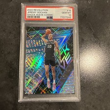 2022 Revolution Jeremy Sochan Shock Wave Cosmic /99 PSA 10 Pop 3 Spurs Wemby