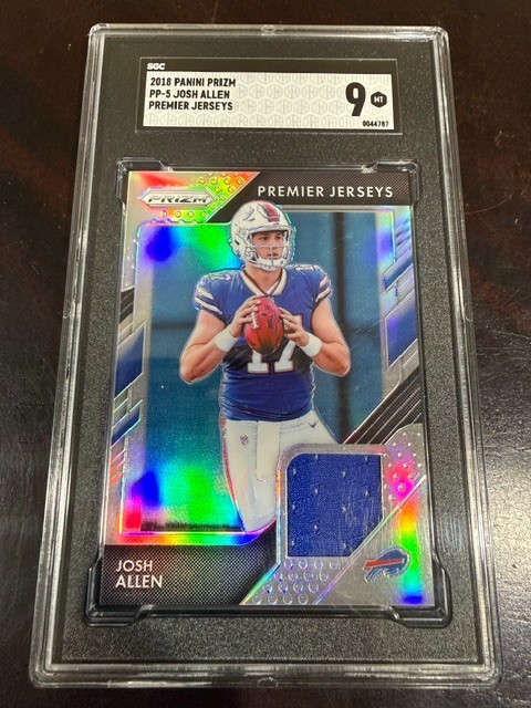 2018 Panini Prizm Josh Allen Premier Jersey Patch # PP-5 - SGC 9 MINT
