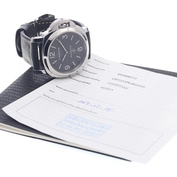 Panerai — Officine Panerai Luminor Base Logo 3 Days Acciaio PAM00773 44mm SS Watch #C3754