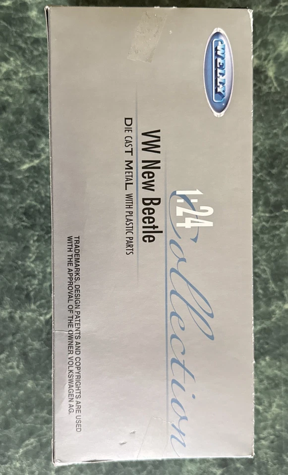 Welly VW New Beetle Die Cast Metal Plastic Parts 1:24 Esurance - Image 3 of 3