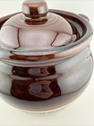 Vintage Durgin Park Boston MA Stoneware Sugar Bowl Crock w Lid Brown Drip — photo 8