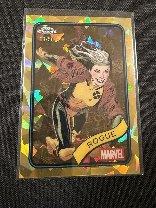 2025 Topps Chrome Sapphire Marvel ROGUE #189 Gold /50