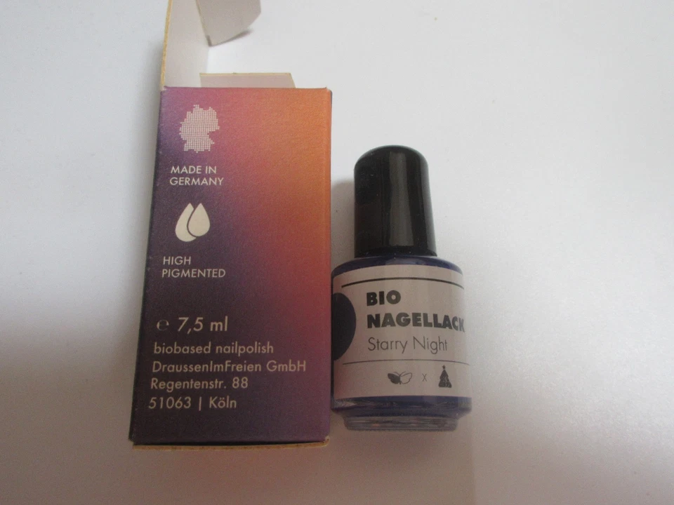 Birkenspanner Bio Nagellack Adventsome Blue Starry Night Special Edition 7,5mNEU - Bild 2 von 2