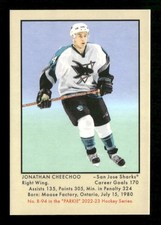 2022-23 Parkhurst Champions - 51 Retros #R-94 Jonathan Cheechoo, San Jose Sharks