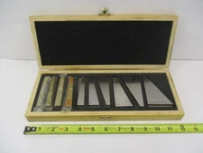 (10) Pc Angle Block Set 1° - 30° x 1/4" Thick 3" Tall Hardened Ground Bright LN