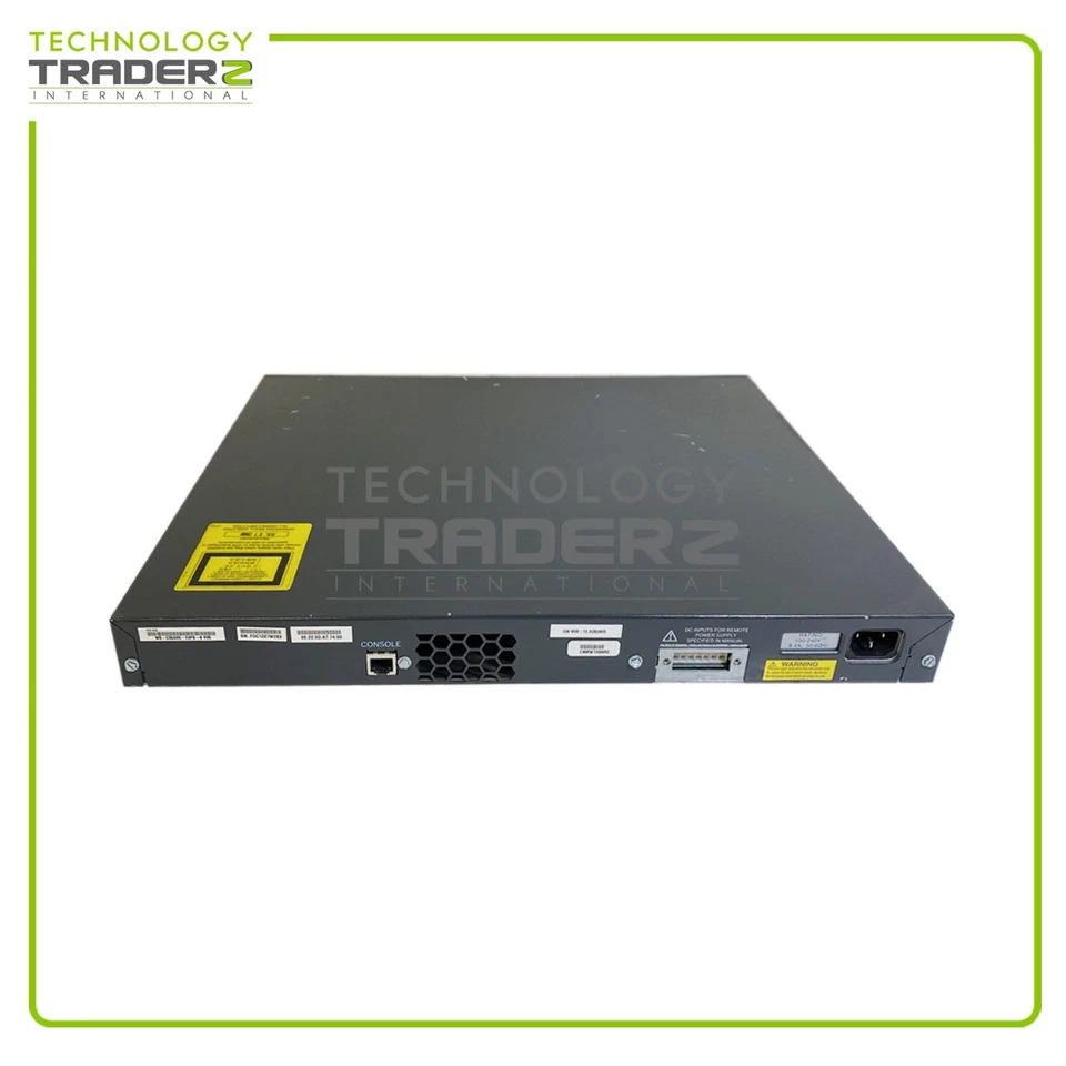 WS-C3560G-24PS-S V05 Cisco Catalyst 3560 PoE-24 Dual SFP Ethernet Switch W/O Ear - Image 2 of 2