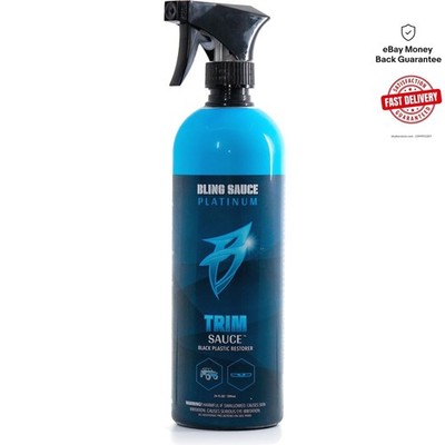 Trim Sauce 24oz: Clean & Restore Faded Black Plastics with No Greasy Feel