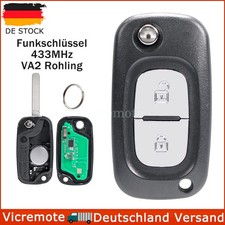 Klapp Funk Schlüssel 2 Tasten Rohling für Renault Master Kangoo Mercedes Citan Klapp Funk Schlüssel 2 Tasten Rohling für Renault Master Kangoo Mercedes Citan
