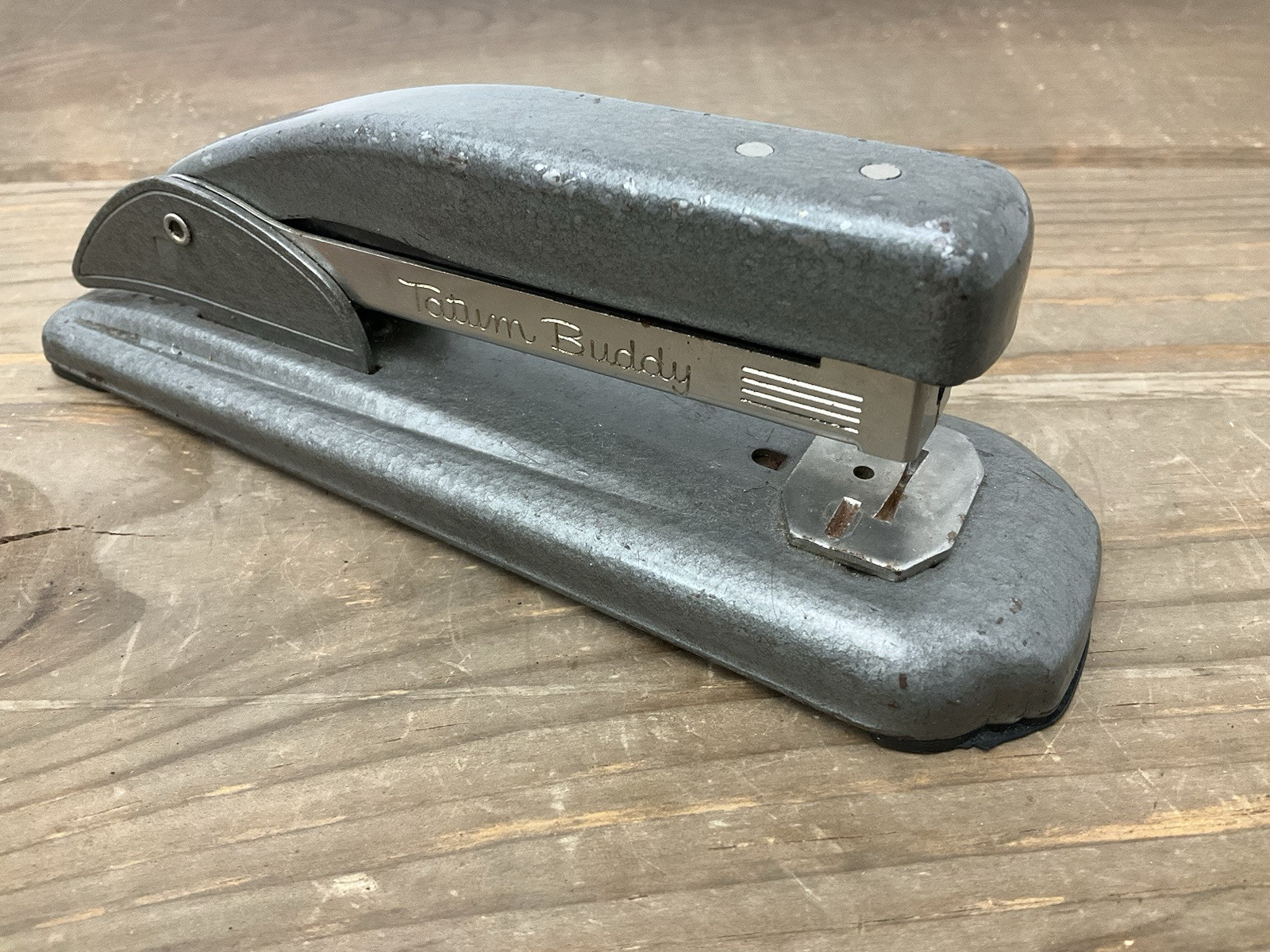 Vtg Wilson Jones Tatum Buddy Stapler Model #T155 Gray Industri...