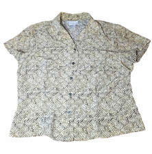 Vintage Evan-Picone Geometric Silk Blouse