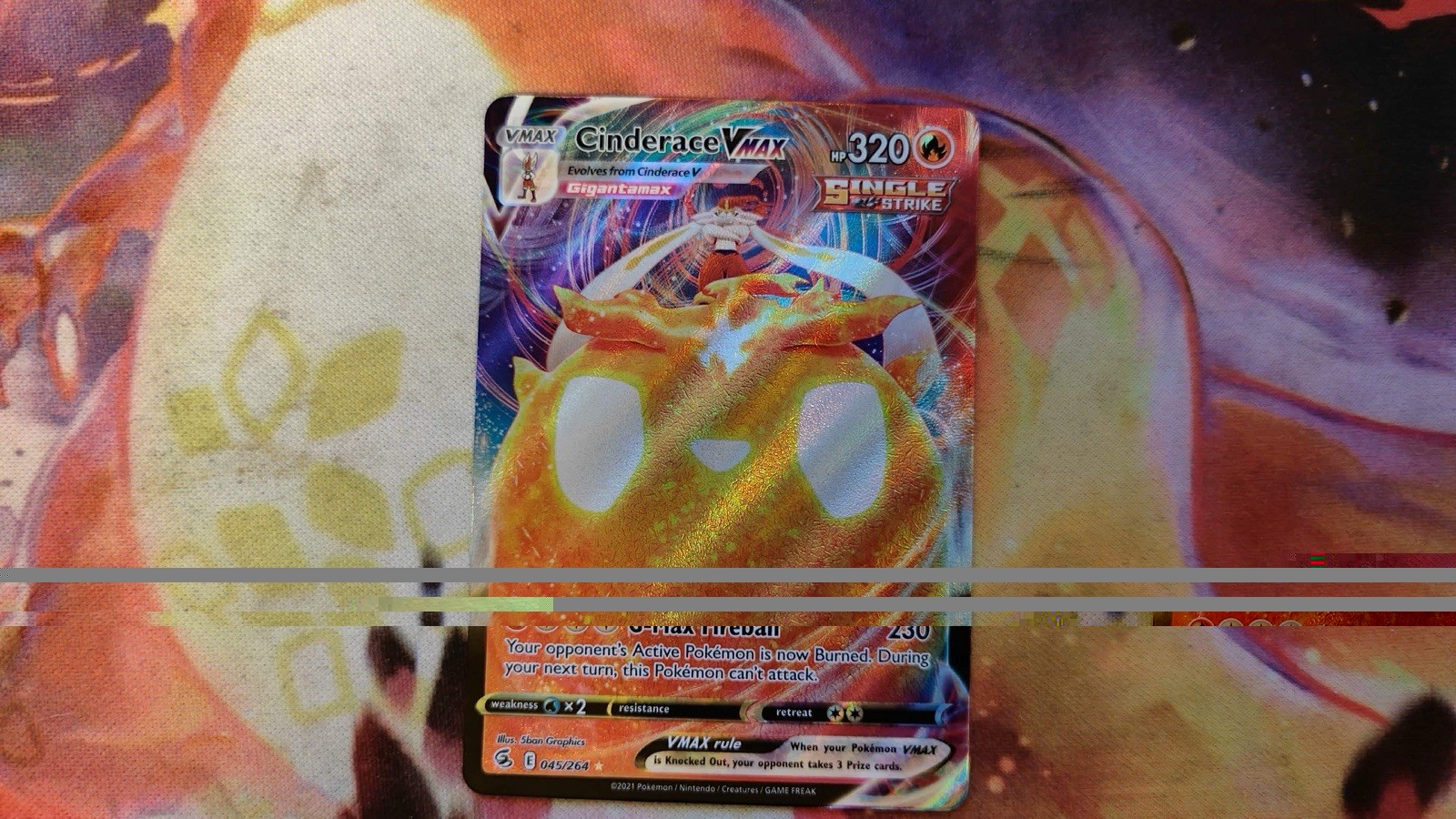 Pokémon TCG  Fusion Strike: Cinderace VMAX (045/264) *Holo* - Ultra Rare - NM 