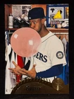 KEN GRIFFEY JR. MARINERS 1995 PINNACLE CARD #128 BLOWING BUBBLE GUM (A)