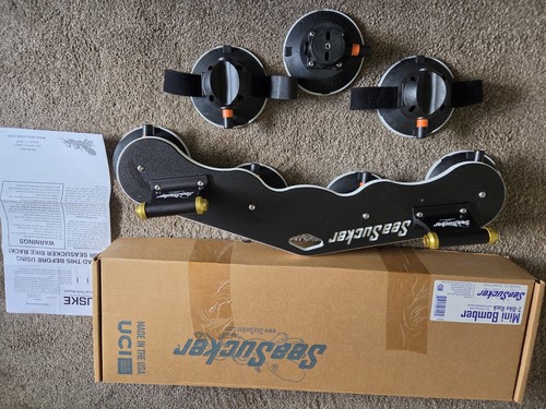 Seasucker Mini Bomber 2 Bike Rack BM2006 Mounts Suction 2 tire mounts / 1 spare