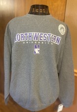 Gear For Sports Gray Sweatshirt Men's XL Northwestern University Wildcats