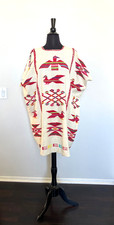 Vintage Huipil Oaxaca Mexican Dress Handmade Embroidered Boho