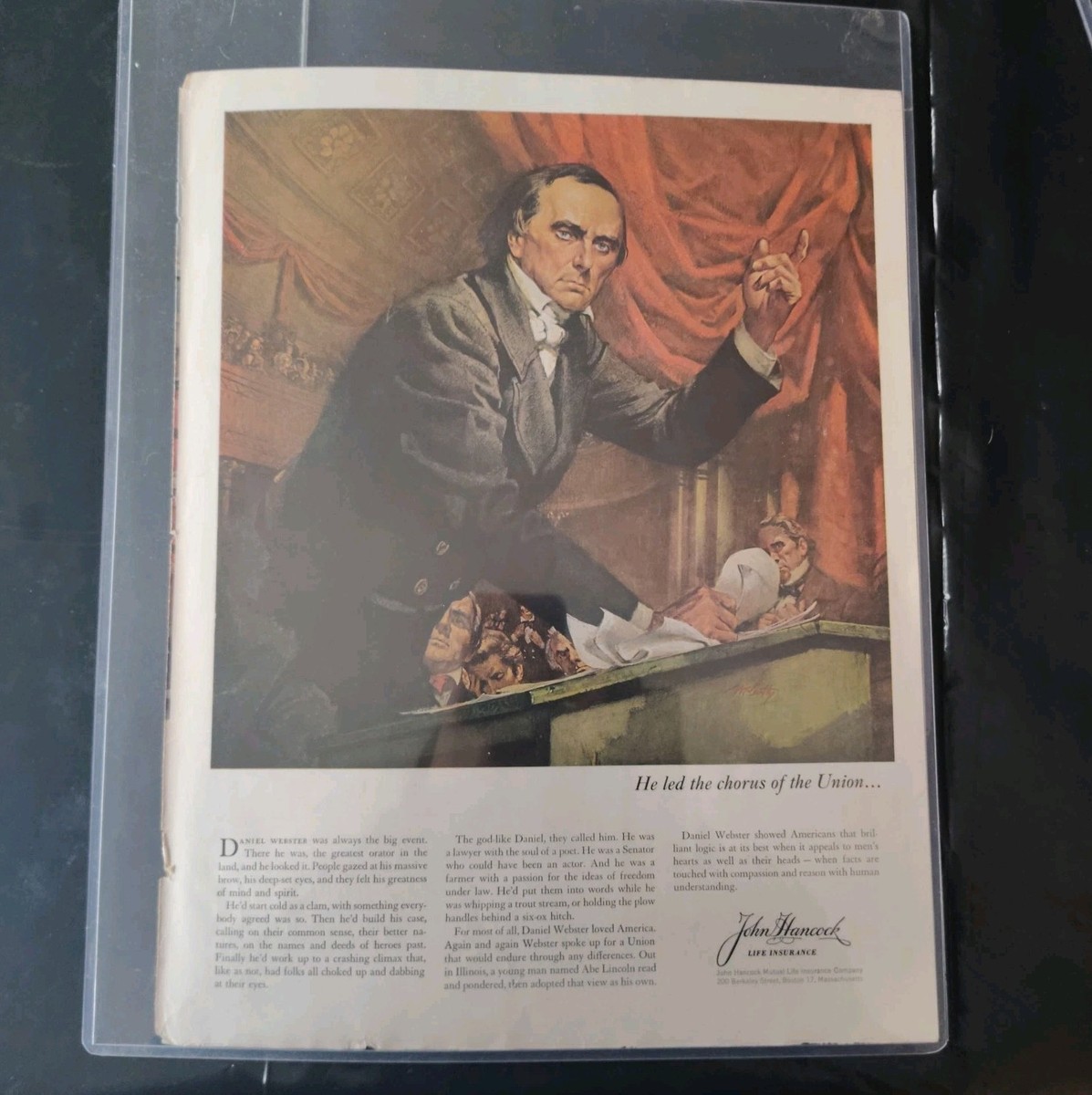 Pepsi Cola 1963 Original Full Page Print 11x14 In Hard Plastic