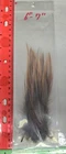 LG  "  Nat. Grey/Brown Heron  " Qty: 15 Feathers  6"- 7" long  Spey/Salmon Flies