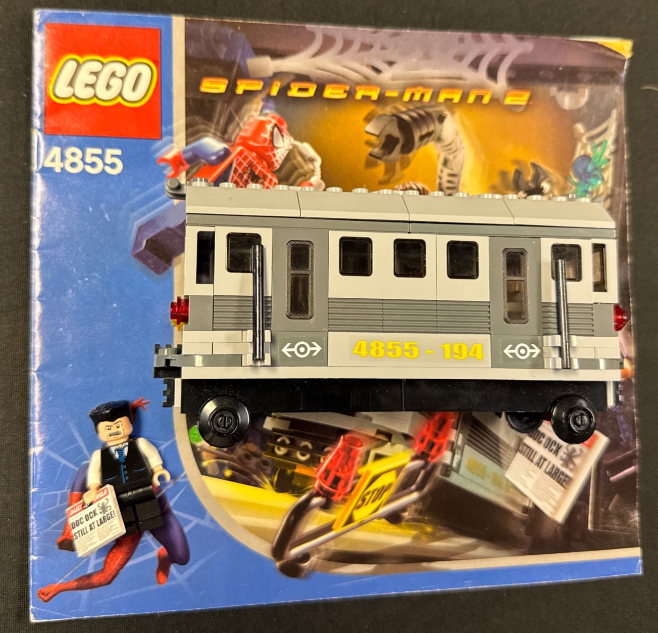 Lego: 4855 Spider-Man’s Train Rescue W/Manual & Train & Jonah Minifig