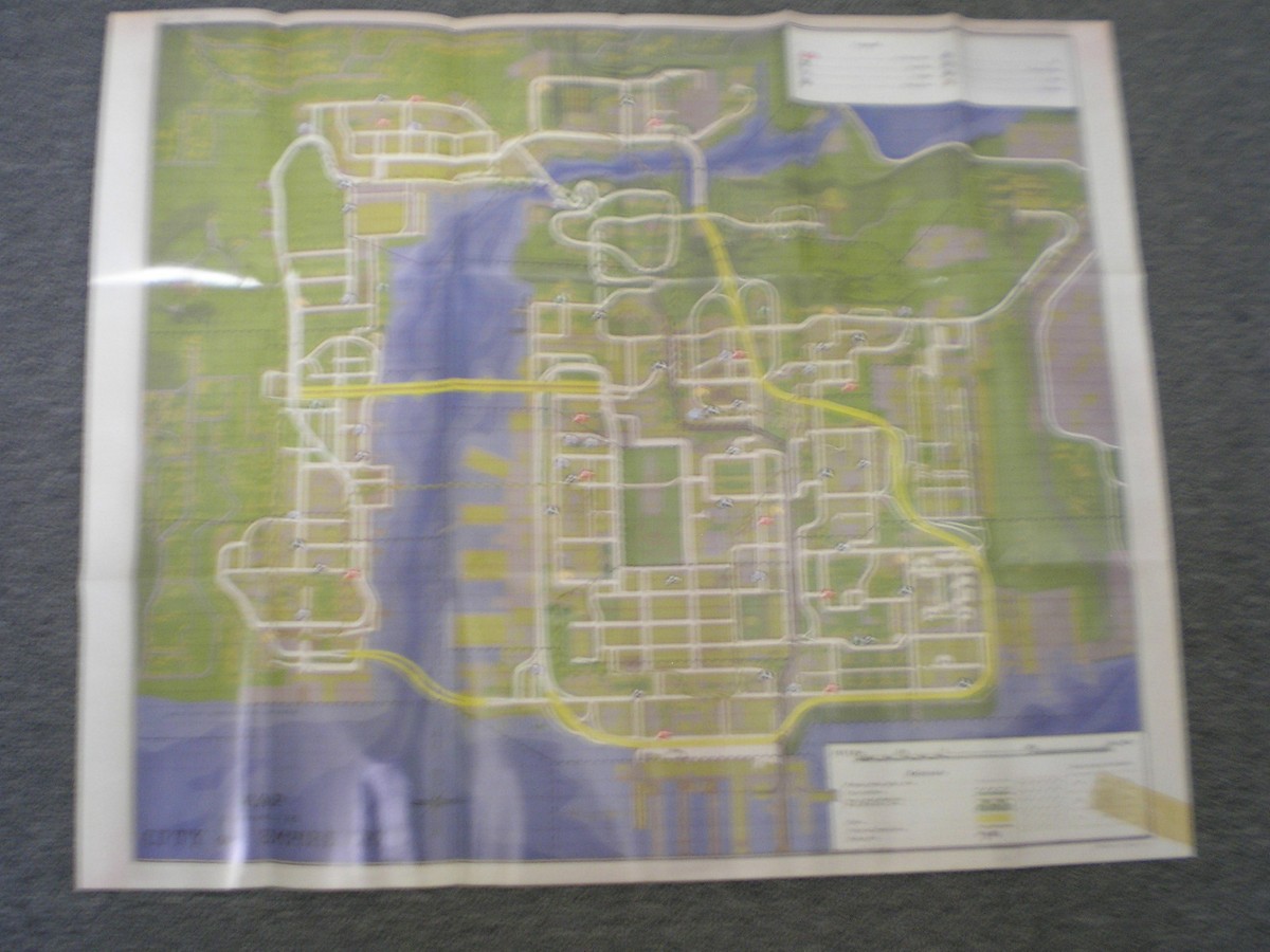 Mafia II Double Sided Folded Poster / Map NEW Mafia 2 | eBay