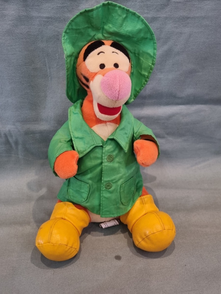 Disney Winnie The Pooh Tigger Wearing Raincoat Wellies Plush Toy
