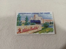 Vintage Anheuser-Busch Companies Fact Finder 1987 Fold Out Brochure Souvenir 