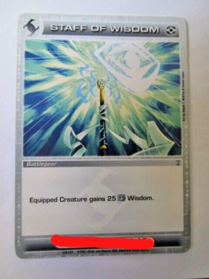 Chaotic Staff Of Wisdom LP Common Battlegear Used Code!