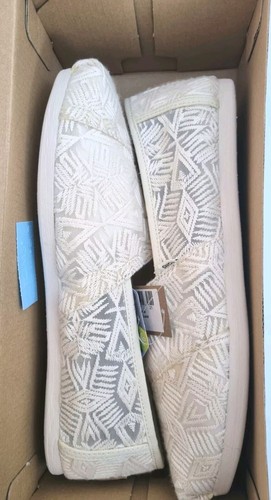 TOMS Shoes Canvas Alpargata Natural Geo Lace Espadrille, Size UK 7.5 EU 41. - Picture 5 of 7