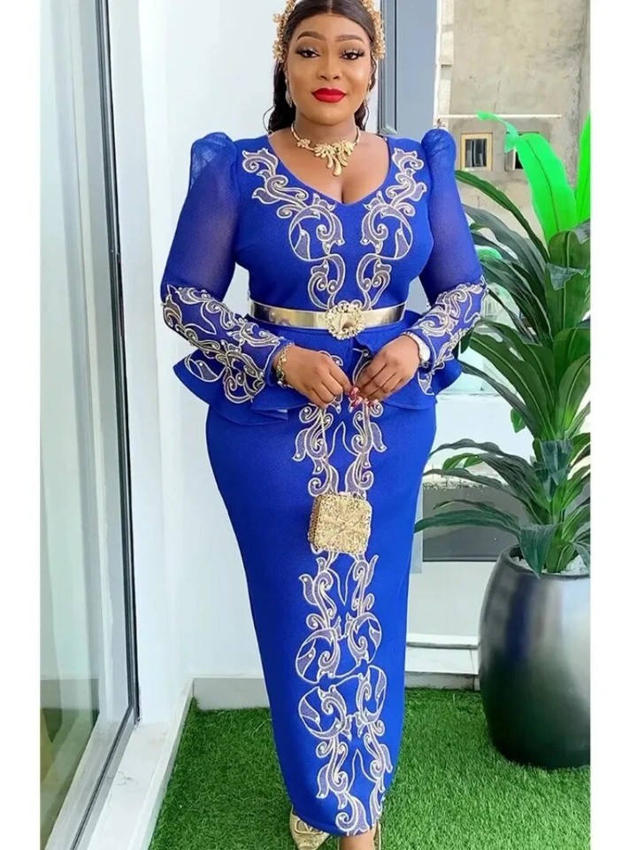 African Dresses for Women Africa Clothing Plus Wedding Long Dress Outfits Robe - Image 2 of 4