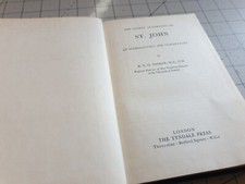 The Gospel According to St John Tasker 1961 Hardback Book