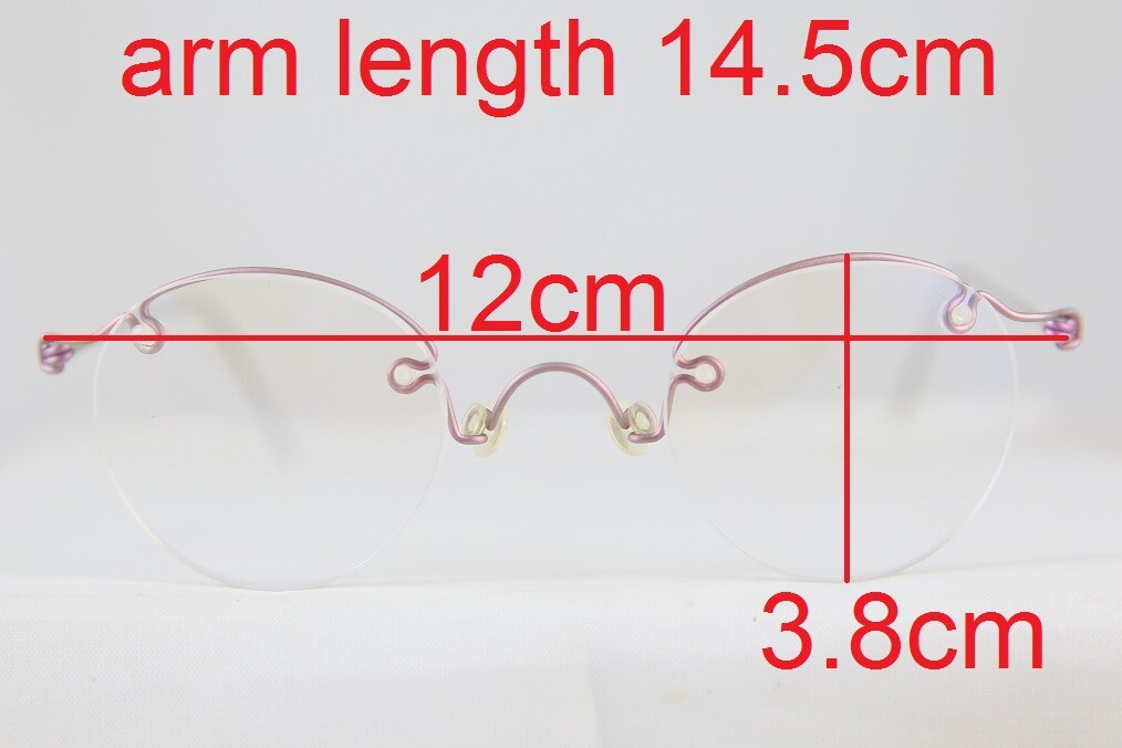 NEW VINTAGE TITANIUM WIRE RIMLESS EYEGLASSES BRILLE | eBay