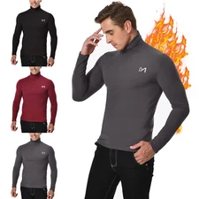 MEETYOO Men's Thermal Underwear Tops Long Sleeve Compression Shirt Breathable