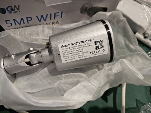 GW5737MIC 5MPHD-IP PoE Fixed Lens Bullet SecCam With Built-in Micro -- New!!! - Picture 12 of 14