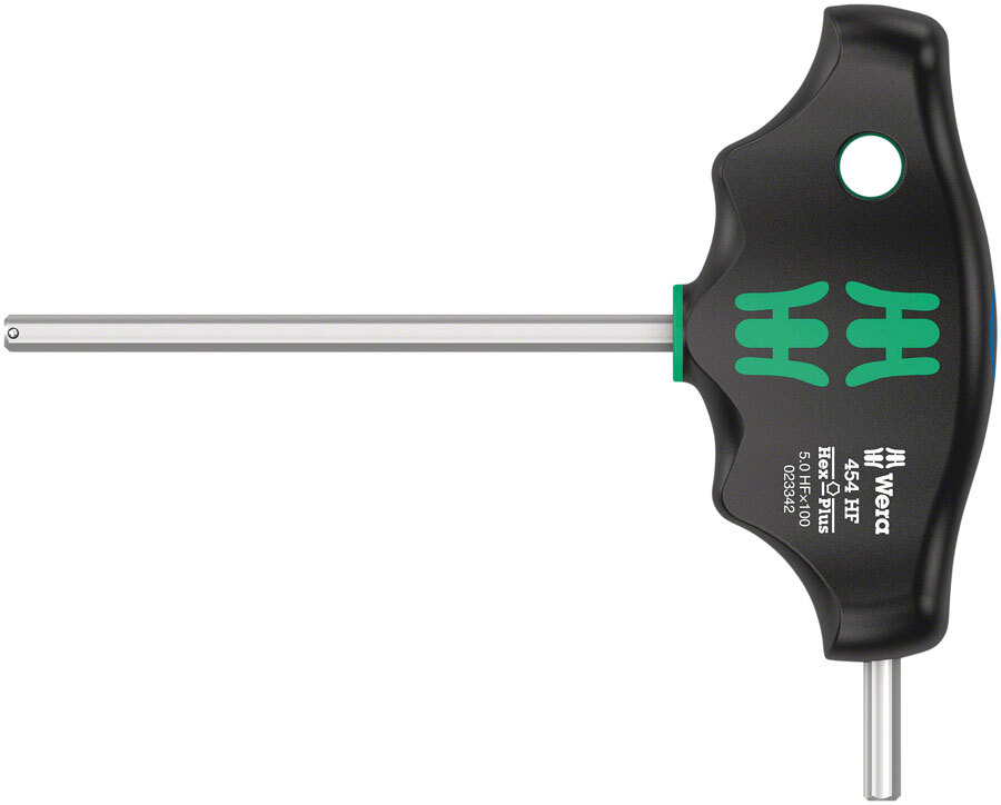 Шестигранная отвертка Wera 454 HF с Т-образной рукояткой Hex-Plus с функцией удержания, 5 x 100