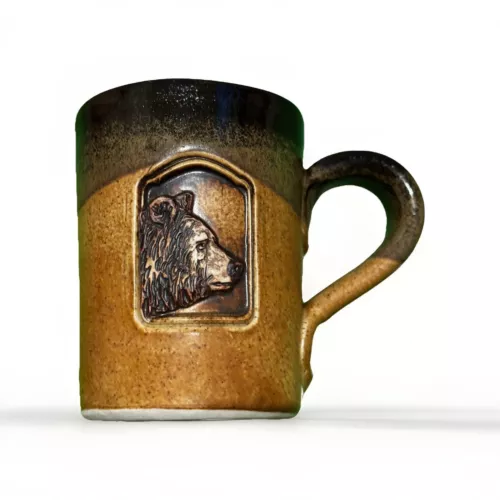 Cold Mountain Pottery Horse Head Mug Billings Montana 2002 Brown