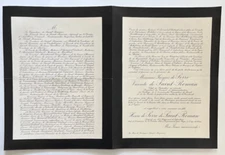 SERRE VICOMTE SAINT ROMAN Slidell FAIRE PART Reilhac BIZEMONT Storelli 1914