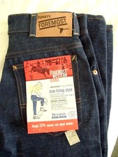 1970's NWT JC Penney's Foremost Western Denim Trim Fit Jeans Boy's Size 14