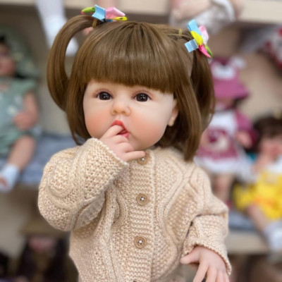 22in Lifelike Reborn Toddler Girl Dolls Full Body Cuddly Doll Princess Erin Gift