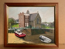 Framed small oil on canvas panel ‘StAndrews Seaman’s Chapel’ BRE080122T