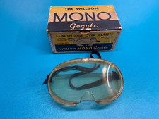 VINTAGE THE WILLSON MONO GOGGLE PLASTIC SAFETY GLASSES WITH BOX