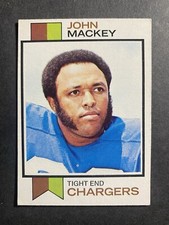 1973 Topps Football John Mackey San Diego Chargers Card #118 Hall of Famer.