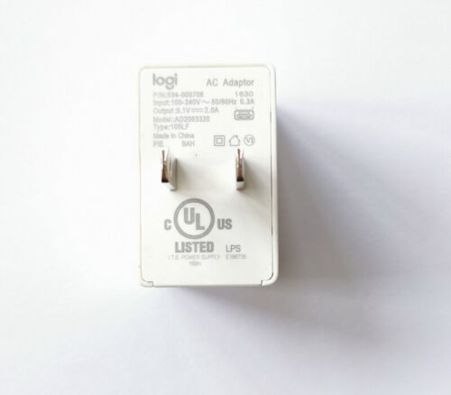 White 5V 2A Charger Adapter Cable for Logitech UE BOOM/MEGABOOM 3 ROLL Speaker - Picture 2 of 4