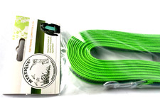 MYSTIQUE Gummiert Schleppleine OHNE Schlaufe gr&uuml;n 15mm x 7,5m Karabiner MYS565