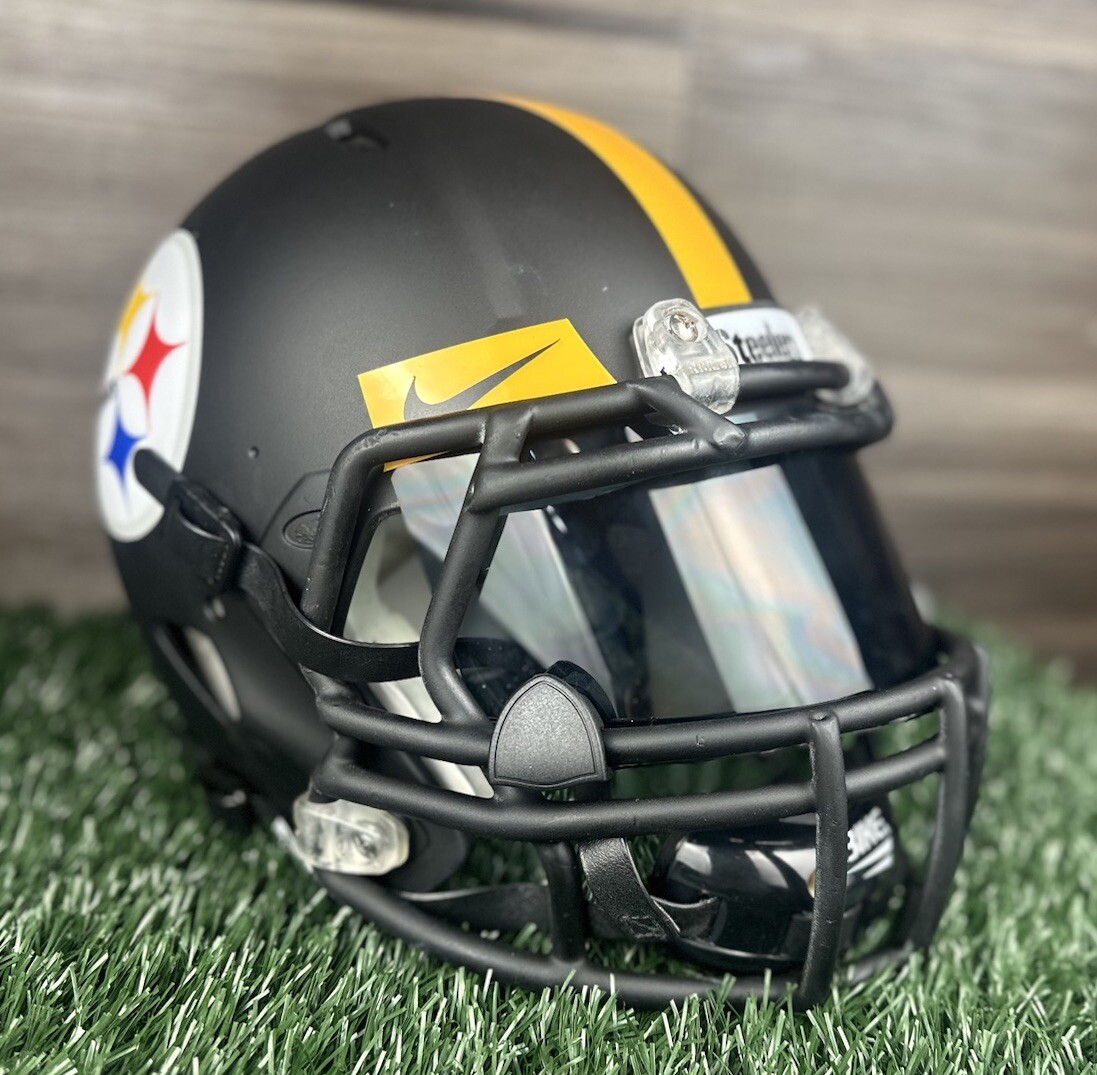 Pittsburgh Steelers Custom Full Size Football Helmet Adult Riddell