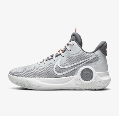 Nike KD Trey 5 IX Pure Platinum Mens Size 9 Grey/ Orange /White