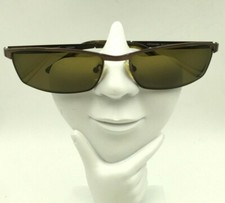 Vintage Kenmark Wolverine Iceman Bronze Metal Oval Sunglasses FRAMES ONLY