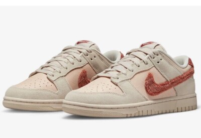 Nike Dunk Low Women s Sz 9.5 Shimmer/Mars Stone-Sanddrift DZ4706-200 Fast Ship