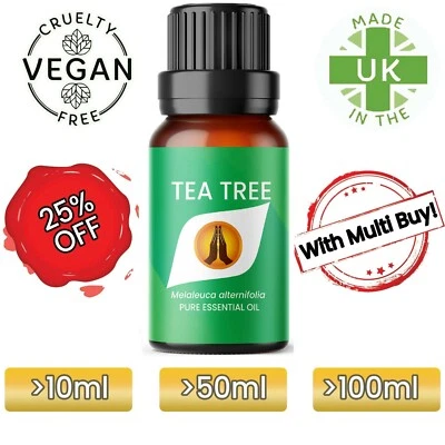 AROMA ENERGY Tea Tree Essential Oil - Pure Natural Aromatherapy Oil