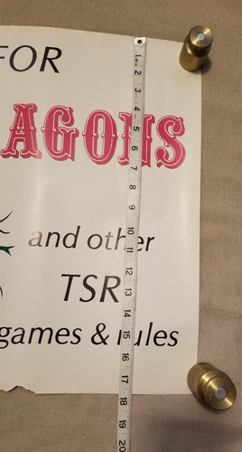 TSR**ADVANCE D&D* POSTER* *EXTREMELY RARE*PLEASE READ DESCRIPTION  - Picture 7 of 14
